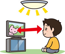 テレビを見る子ども